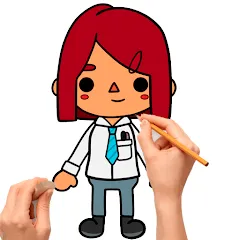 Взломанная How to draw Toca  [МОД Menu] - последняя версия apk на Андроид