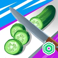 Взлом Super Slices Robux Roblominer (упер Слайсес Робукс Робломайнер)  [МОД Unlocked] - полная версия apk на Андроид