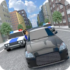 Скачать взломанную Police Car Chase  [МОД Много монет] - стабильная версия apk на Андроид