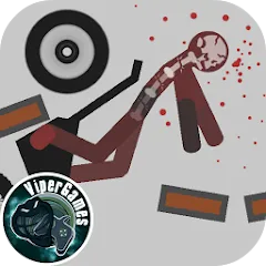 Взломанная Stickman Dismounting (тикман Дисмаунтинг)  [МОД Все открыто] - полная версия apk на Андроид