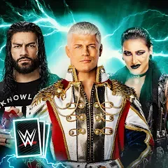 Скачать взломанную WWE SuperCard - Battle Cards (ВВЕ СуперКард)  [МОД Mega Pack] - стабильная версия apk на Андроид