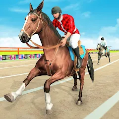 Взломанная Mounted Horse Racing Games  [МОД Бесконечные деньги] - полная версия apk на Андроид