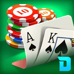 Взломанная DH Texas Poker - Texas Hold'em (ДХ Техас Покер)  [МОД Бесконечные монеты] - последняя версия apk на Андроид