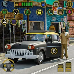 Скачать взлом Indian Taxi Simulator car Game (Индийский такси симулятор автомобиля Игра)  [МОД Много денег] - последняя версия apk на Андроид