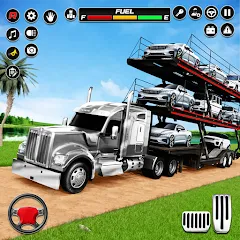 Взлом Car Transporter 3d:Truck Games  [МОД Unlimited Money] - полная версия apk на Андроид