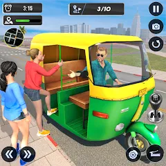 Взломанная Tuk Tuk Auto Driving Games 3D  [МОД Mega Pack] - стабильная версия apk на Андроид