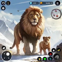 Взлом Lion Simulator Wild Lion Games  [МОД Бесконечные монеты] - полная версия apk на Андроид