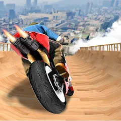 Взлом Mega Ramp Bike Stunts Games 3D  [МОД Все открыто] - полная версия apk на Андроид