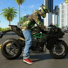 Скачать взлом Kawasaki Ninja H2r Games 3D (Кавасаки Ниндзя 2р Игры 3D)  [МОД Много денег] - стабильная версия apk на Андроид