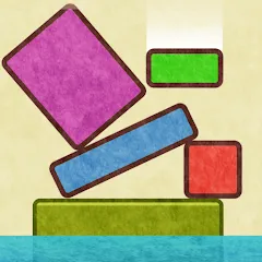 Скачать взлом Drop Stack Block Stacking Game (Дроп Стэк блочная игра с укладкой блоков)  [МОД Все открыто] - последняя версия apk на Андроид