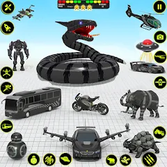 Скачать взломанную Snake Car Robot Transformation (Снейк Кар Робот Трансформейшн)  [МОД Unlocked] - стабильная версия apk на Андроид