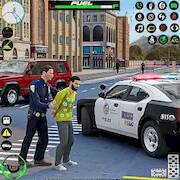   Us Police Car Parking Sim 3D -     