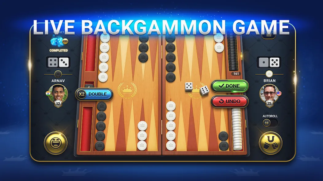 Backgammon Live - Online Games (Бэкгаммон Лайв)  [МОД Mega Pack] Screenshot 2