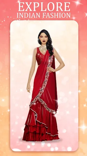 Indian Fashion Dressup Stylist  [МОД Бесконечные монеты] Screenshot 3