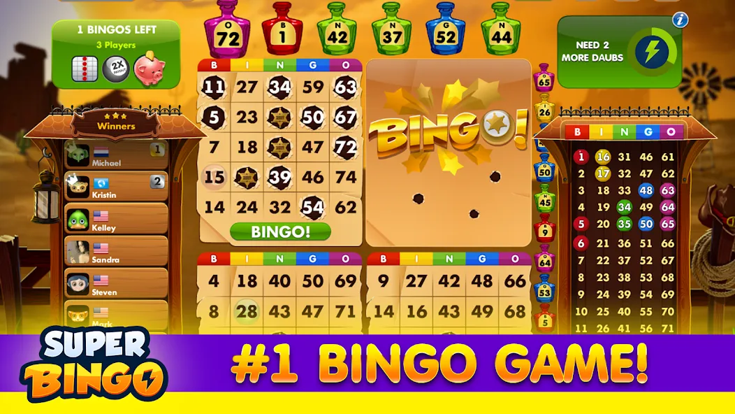 Super Bingo HD - Bingo Games (упер Бинго )  [МОД Все открыто] Screenshot 4