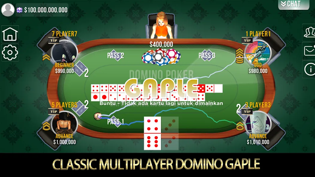 Domino Poker QiuQiu Gaple (Домино Покер ЧиЧи Гапле)  [МОД Меню] Screenshot 1