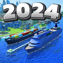 Скачать взломанную Sea Port: Cargo Boat Tycoon (Си Порт)  [МОД Unlocked] - стабильная версия apk на Андроид