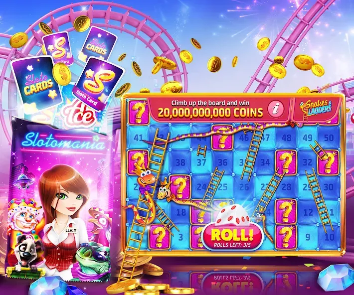 Slotomania™ Slots Casino Games (Слотомания)  [МОД Бесконечные монеты] Screenshot 5