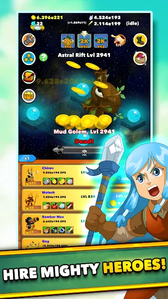 Clicker Heroes - Idle RPG (Кликер Герои)  [МОД Все открыто] Screenshot 4