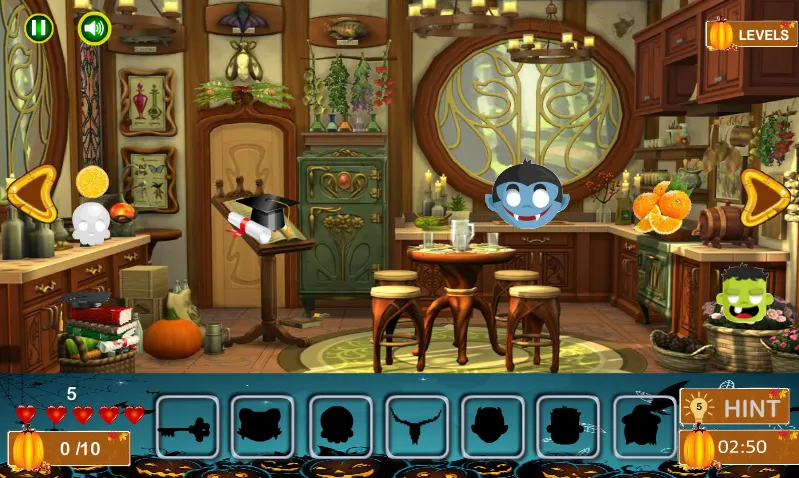 Halloween Hidden Objects (Хэллоуин Скрытые Объекты)  [МОД Много монет] Screenshot 4