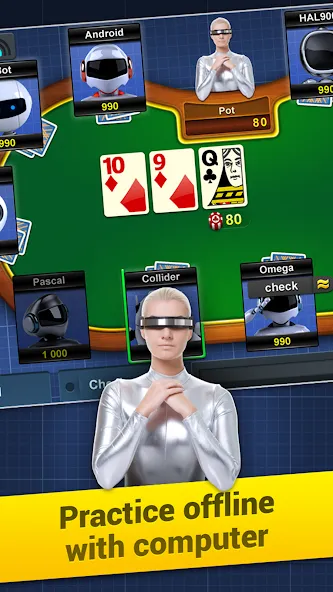 Poker Arena: texas holdem game (Покер Арена)  [МОД Меню] Screenshot 5