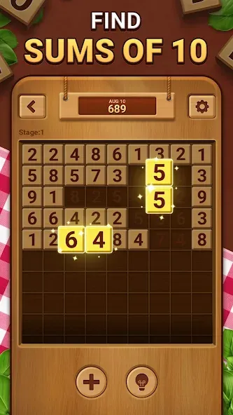 Woodber - Classic Number Game (Вудбер)  [МОД Все открыто] Screenshot 2