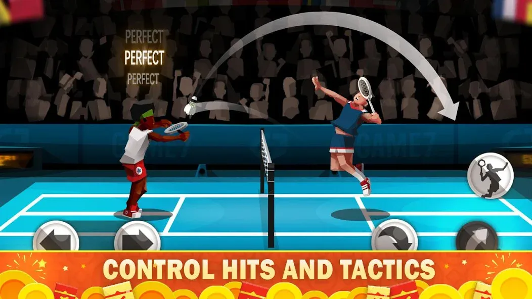 Badminton League  [МОД Menu] Screenshot 1