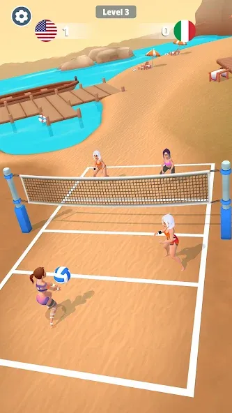 Beach Volleyball Game (Бичволлейбол игра)  [МОД Все открыто] Screenshot 2