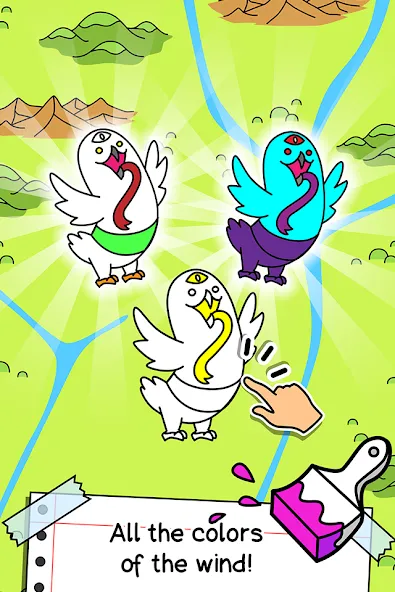 Birds Evolution: Merge Game (Брдс Эволюшн)  [МОД Много денег] Screenshot 3