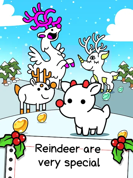 Reindeer Evolution: Idle Game (Рейндир Эволюция)  [МОД Unlimited Money] Screenshot 5