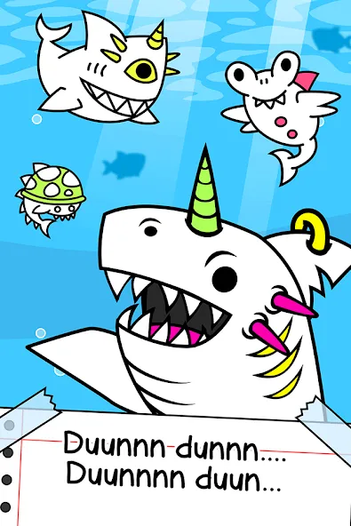 Shark Evolution: Idle Game (Шарк Эволюшн)  [МОД Menu] Screenshot 1