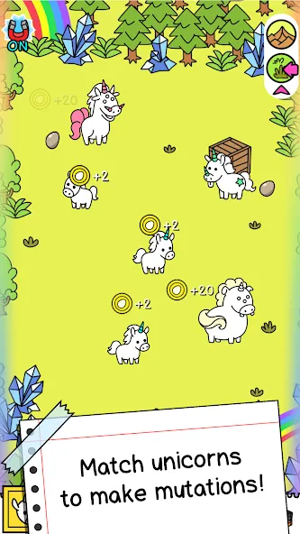 Unicorn Evolution: Idle Catch (Юникорн Эволюшн)  [МОД Все открыто] Screenshot 2