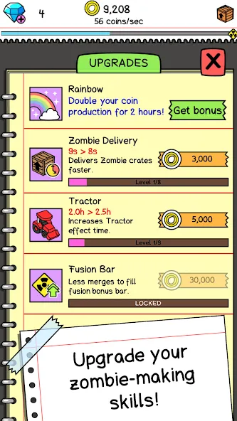 Zombie Evolution: Idle Game (Зомби Эволюция)  [МОД Много монет] Screenshot 4