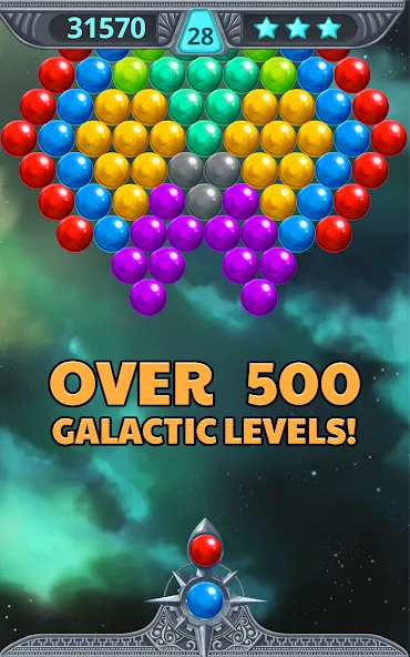 Bubble Shooter Space (Бубль шутер спейс)  [МОД Меню] Screenshot 1