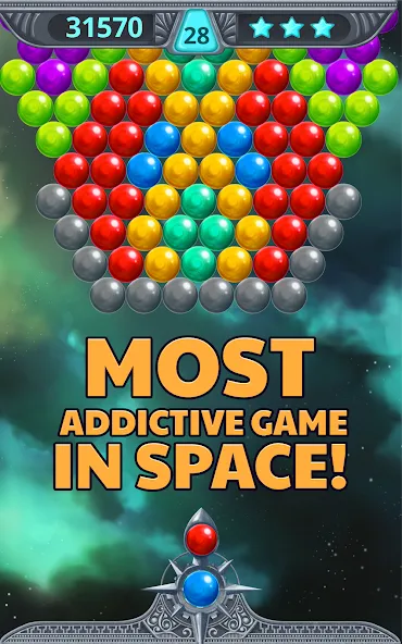 Bubble Shooter Space (Бубль шутер спейс)  [МОД Меню] Screenshot 2