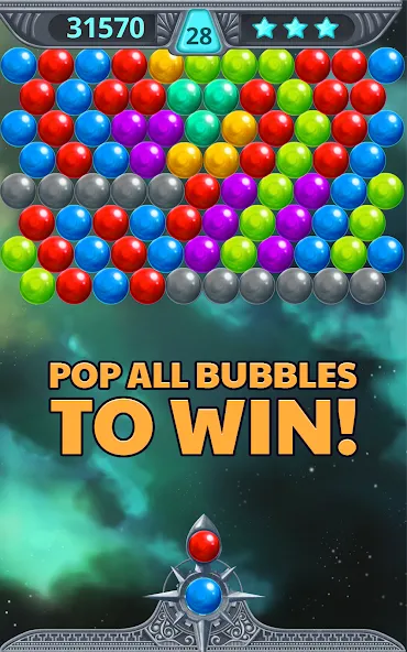 Bubble Shooter Space (Бубль шутер спейс)  [МОД Меню] Screenshot 4