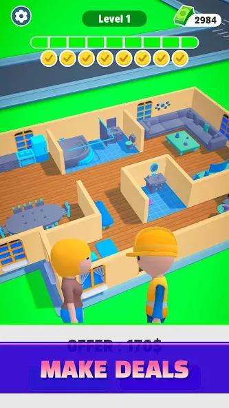 Home Builder 3D !  [МОД Бесконечные деньги] Screenshot 3