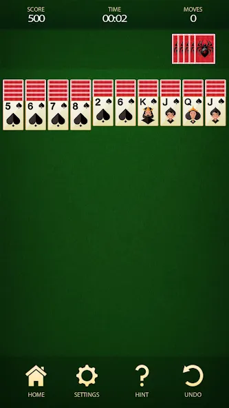 Spider Solitaire: Card Game (Спайдер Солитер)  [МОД Много монет] Screenshot 1