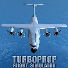 Взломанная Turboprop Flight Simulator (Турбовинтовой симулятор полета 3D)  [МОД Меню] - полная версия apk на Андроид