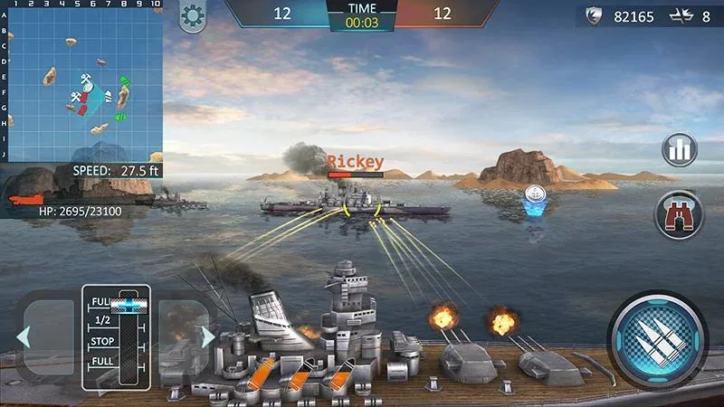 Warship Attack 3D  [МОД Много монет] Screenshot 1