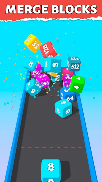 Bounce Merge 2048 Join Numbers  [МОД Бесконечные монеты] Screenshot 2