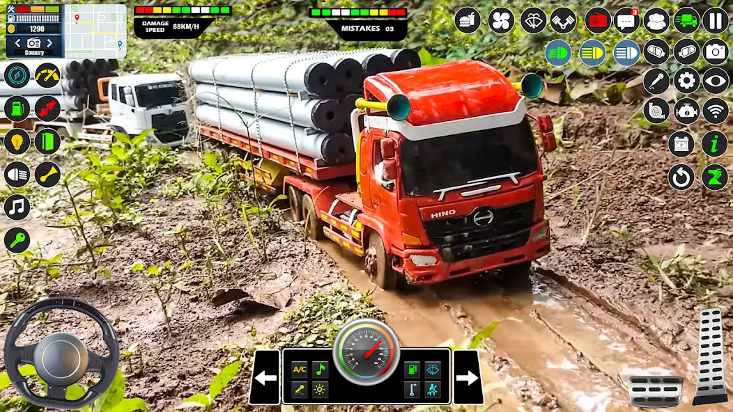 Mud Truck Runner Simulator 3D  [МОД Много денег] Screenshot 2