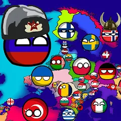 Взломанная Countryballs: World War Simula (Кантриболс)  [МОД Много денег] - полная версия apk на Андроид