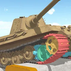 Взломанная Tank Physics Mobile Vol.3  [МОД Unlimited Money] - последняя версия apk на Андроид