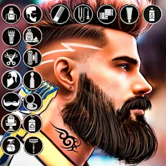 Взломанная Barber Shop Hair Cut Sim Games (Барбершоп игры на подстригание волос)  [МОД Unlimited Money] - последняя версия apk на Андроид