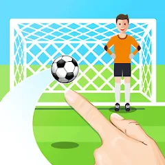 Взломанная Penalty Shootout Game Offline (Пенальти игра без подключения к интернету)  [МОД Много денег] - последняя версия apk на Андроид