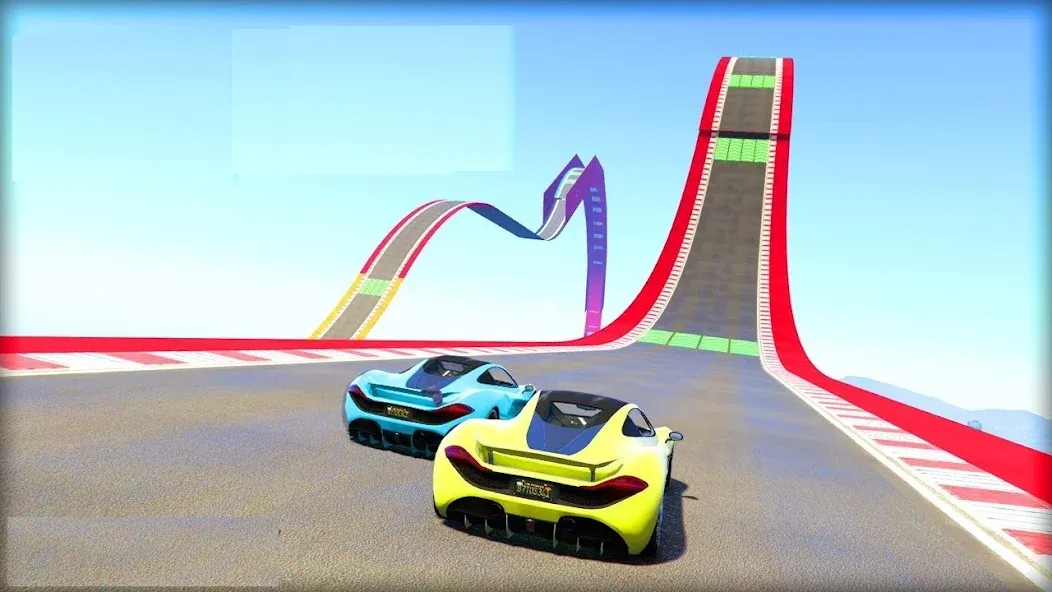 Mega Ramp Car Offline Games  [МОД Бесконечные деньги] Screenshot 2