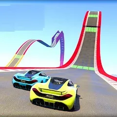 Скачать взломанную Mega Ramp Car Offline Games  [МОД Бесконечные деньги] - полная версия apk на Андроид