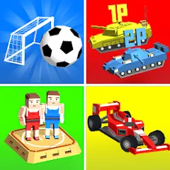 Взлом Cubic 2 3 4 Player Games (убик 2 3 4)  [МОД Mega Pack] - полная версия apk на Андроид