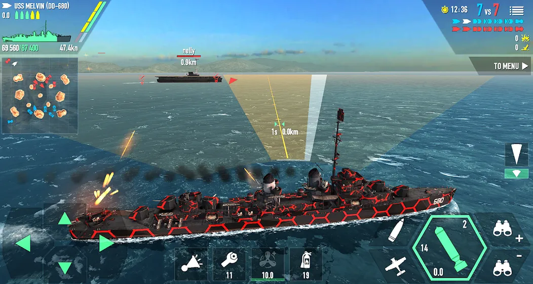 Battle of Warships: Online (Баттл оф Уоршипс)  [МОД Меню] Screenshot 2